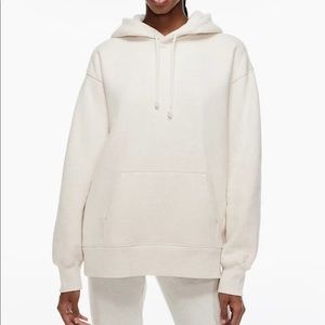 Aritzia Cozy Fleece Boyfriend Hoodie Heathered Oatmeal Size 1